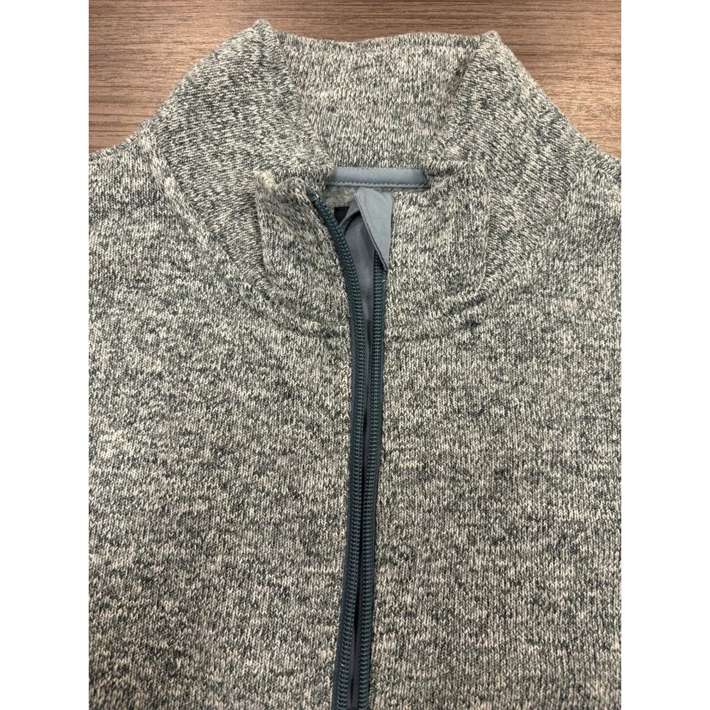 J.Crew Authentic Fleece Quarter(1/4)‎ Zip Pullover Sweater Large Gray